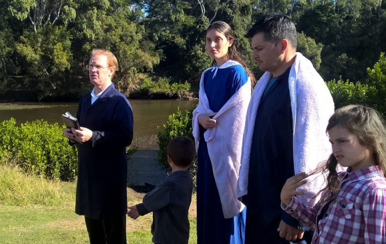 Sarah and Manuel Bellina Qld Baptism