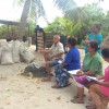 Some Attendees at composting class Huahine Island Tahiti