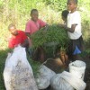 The village children came to learn coposting and help Fiji Highlands