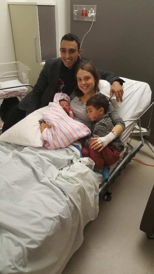 Polistina family with baby Eleazar